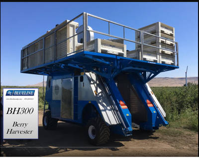 Blueline BH300 berry harvester Video