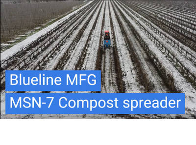 Blueline MSN-7 Compost Spreader Video